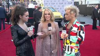 Carrie Underwood Red Carpet Interview - AMAs 2015