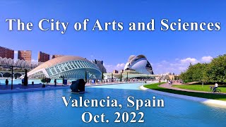 4K Bird&#39;s view of The City of Arts and Sciences - Valencia, Spain