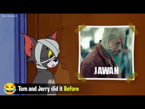 When Jawan Movie scenes performed by Tom and Jerry ~ Edits MukeshG