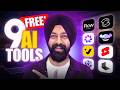 9 FREE* AI Tools 🔥AI Videos ✅ Image to Video #ai #aivideo Mp3 Song
