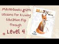 Masterbooks math lessons for a living education level 4 flip through