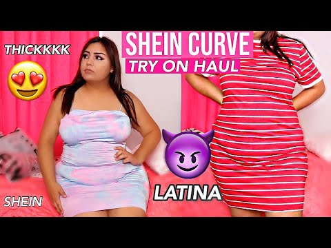 SHEIN CURVE 📦THICK LATINA TRY ON😈👀🍑 - YouTube
