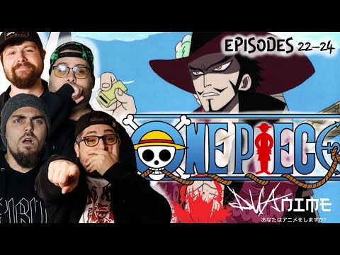 Band Reacts: One Piece Ep 22-24 Reaction | First Time Watching One Piece Anime | Mihawk Arrives!