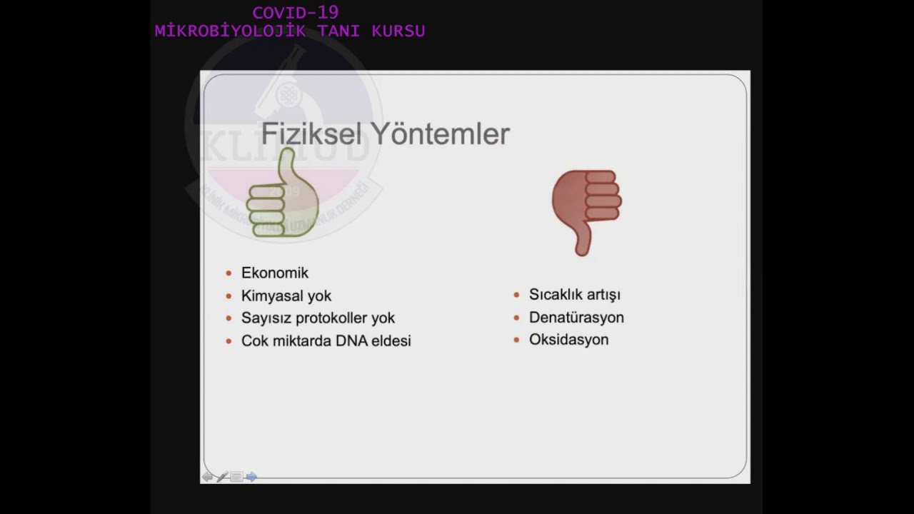 Nükleik Asit İzolasyon Yöntemleri-  Dr. Canan Külah