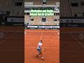 PRACTICE PASS: Nadal &amp; Medvedev Center Court at Roland Garros 🇫🇷 #frenchopen #tennis