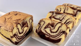 Soft Marble Cotton Sponge Cake! Simple and very tasty! screenshot 1