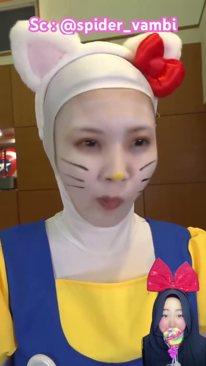 PIKA VS KITTY MAKAN CHIKEN ⁉️ PIKA JADI TULANG , KITTY JADI ANAK AYAM ? @spider_vambi #shorts