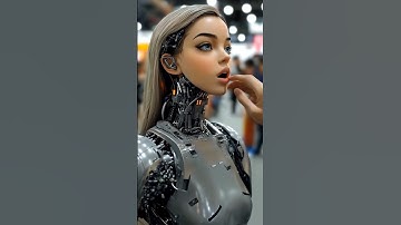 Various facial expressions of the robot #shorts #robot #aiart #robotics