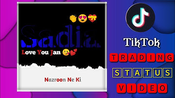 how To Create Tiktok Trading Status Video In Kinemaster 2020 || Palh Creation ||