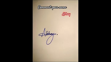 #how #to #simple #signature #style #abhay #new #art #handwriting #explore #viral #video #abhay