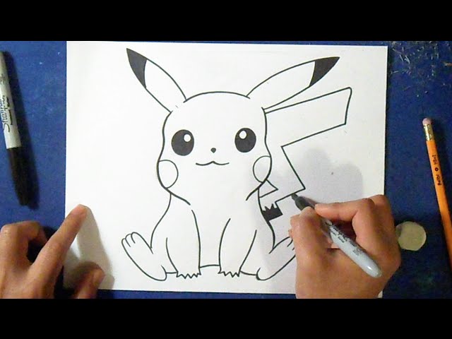 Como desenhar o Pikachu 4 - YouTube