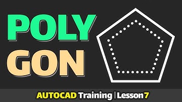 Complete Polygon Drawing in AutoCAD | Step-by-Step Tutorial  | Complete AutoCAD Tutorial | Lesson 7