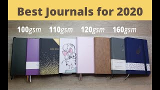 Best Bullet Journal Notebooks for 2020 • 100gsm  |  110gsm  |  120gsm  |  160gsm  |  &amp; a bonus!