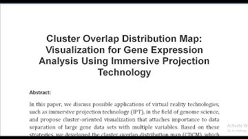 Cluster Overlap Distribution Map Visualization for Gene Expression Analysis Using Immersive Projecti