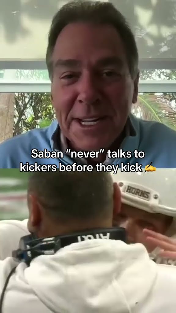 Nick Saban prefers his kicker to go through their normal routine ?