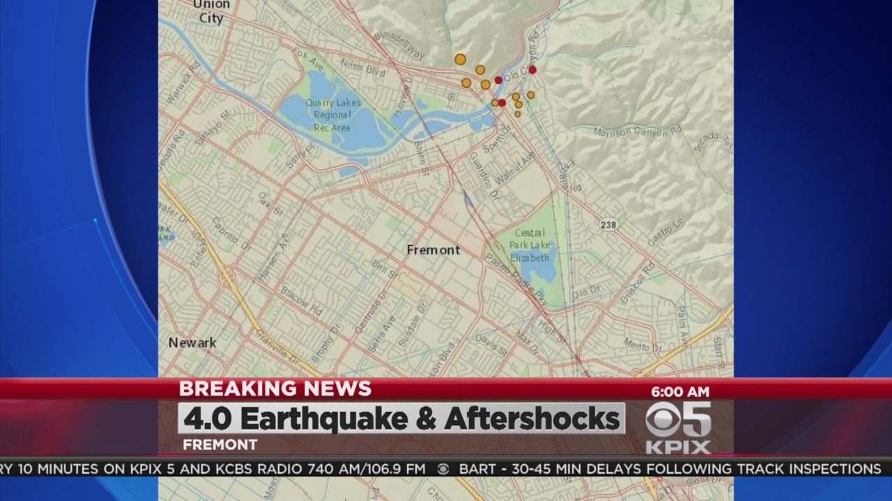 Earthquake, magnitude 4.1, rattles South Bay