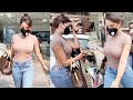 Nora Fatehi is all for comfort in tee and denims with Rs 2 lakh bag at a juhu store