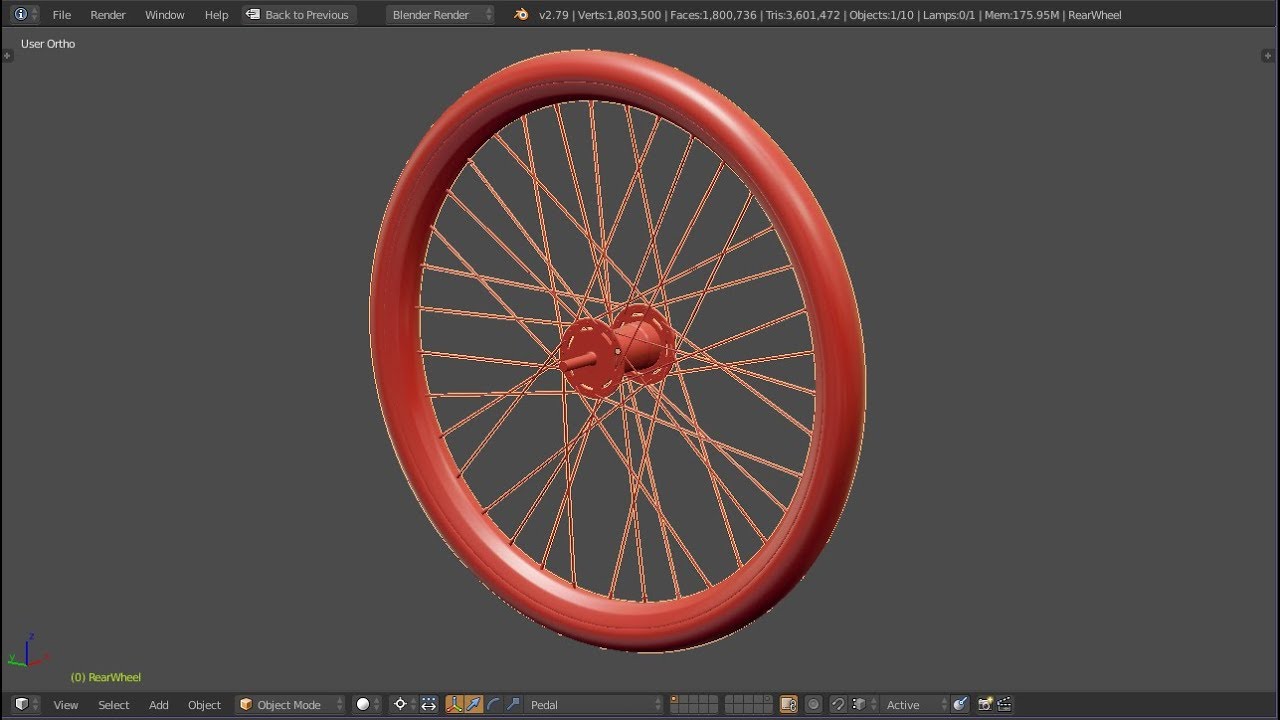 Modeling A Bicycle With Blender Modeling The Bicycle Wheel YouTube