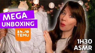 ASMR MEGA Unboxing 🥰 Haul TEMU et blabla / update de ma vie 🌸