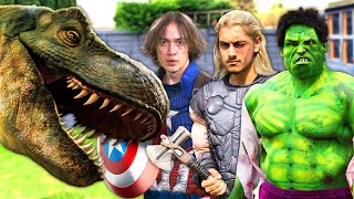 Avengers VS Dinosaurs!!