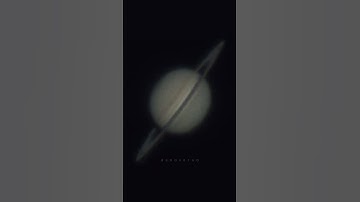 Saturn through my biggest telescope 🔭🪐 #astrophotography #telescope #space #science #astronomy