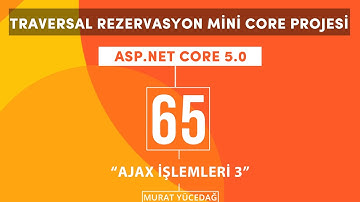 #65 Traversal Rezervasyon Asp.Net Core 5.0 Mini Proje  Ajax İşlemleri 3