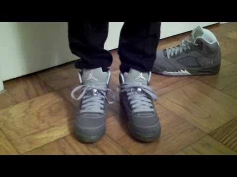 AJ Retro V Wolf Grey