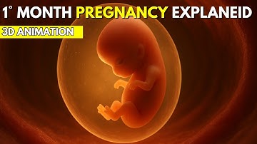 1 Month Pregnant: Symptoms & Baby Development Explained in 3D animation