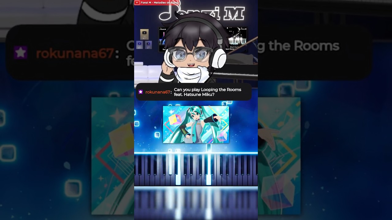 Pianist Learns Looping the Rooms INSTANTLY (feat. Hatsune Miku)