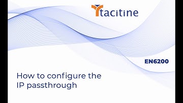 How to Configure the IP Passthrough