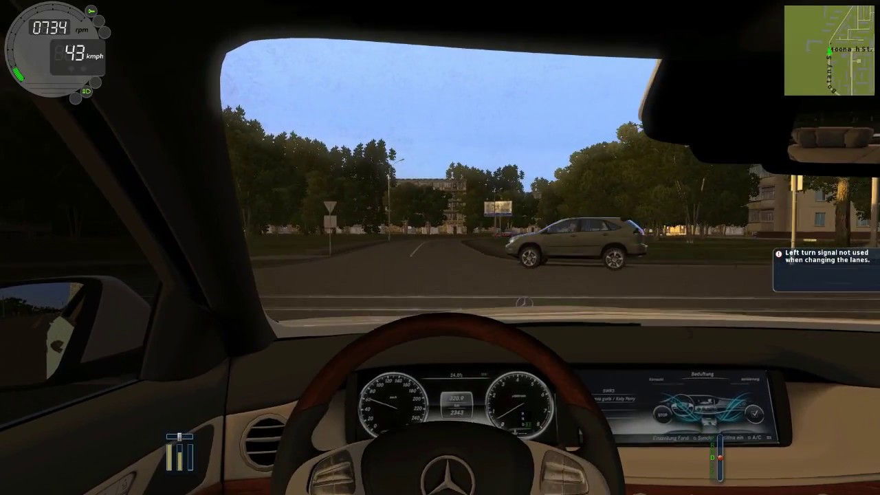 City car driving мерседес