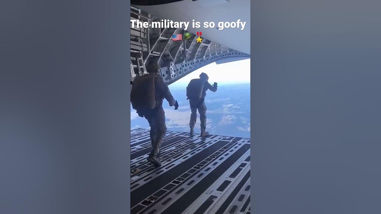 The last jump lol #funny #foryou #military #plane #skydiving #airforce
