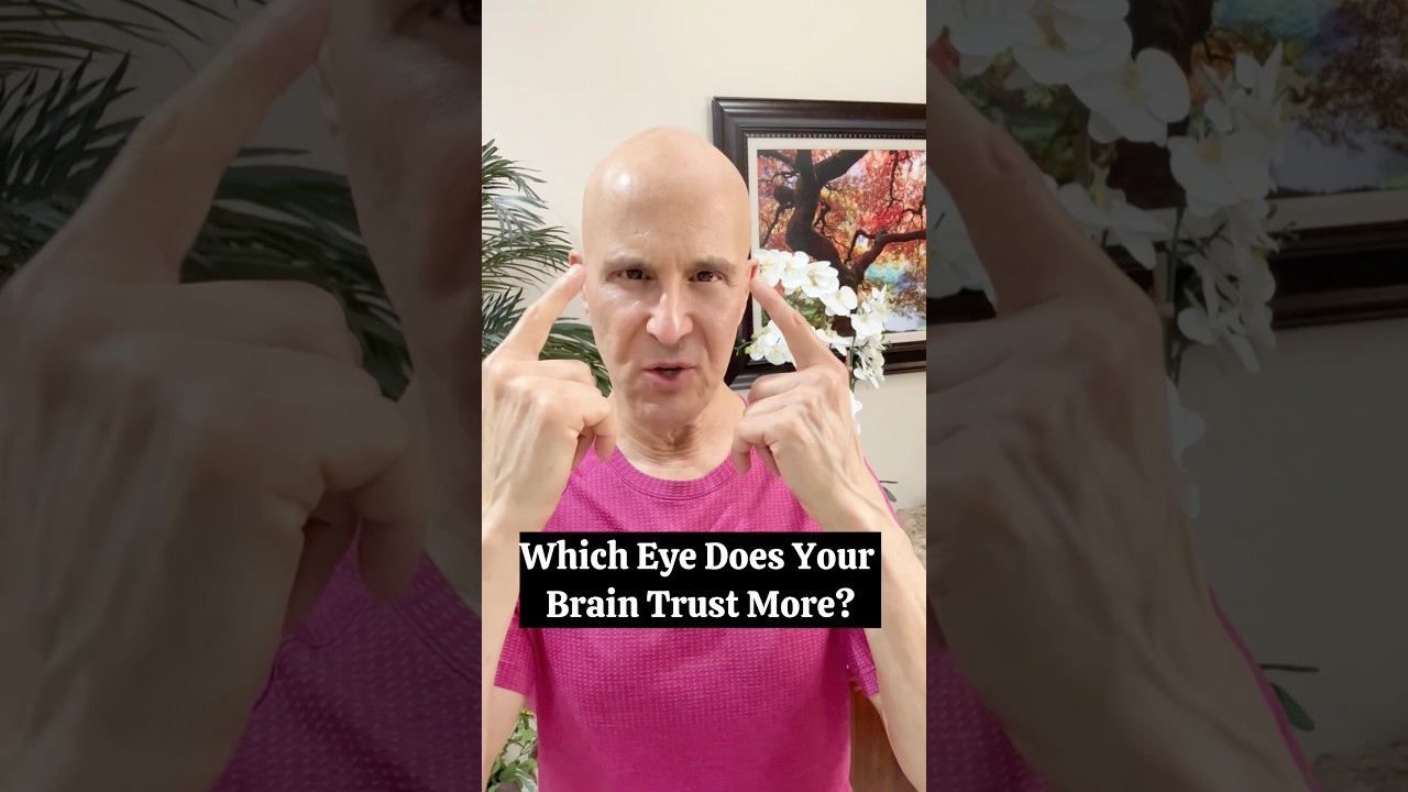 Which Eye Does Your Brain Trust More?  #drmandell #health #brain #eye
