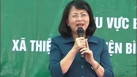 Phó chủ tịch nước Đặng Thị Ngọc Thịnh Về Thăm 2016