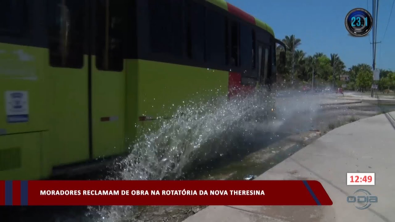 Moradores reclamam de obra na rotatória da Nova Teresina 14 11 2023