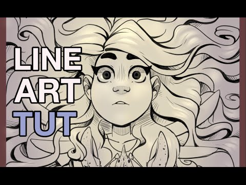 Inking/Lineart Tutorial - Tips for Smooth and Interesting Lines 