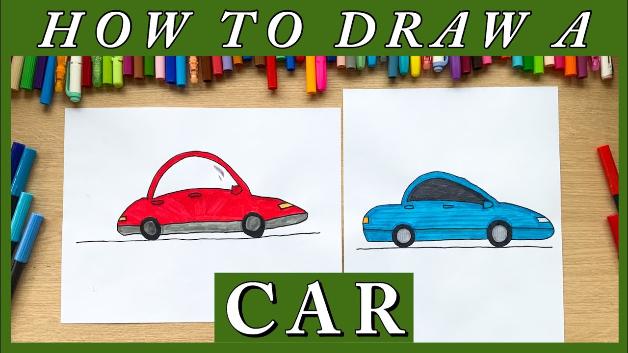 How to draw a car - Drawing Studio