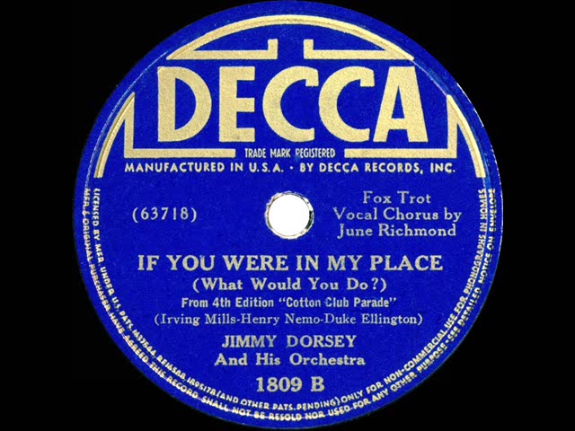 1938 Jimmy Dorsey - If You Were In My Place (June Richmond, vocal) auf YouTube ansehen