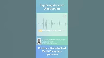 Exploring 🔎 #AccountAbstraction: Building 🧱 a Decentralized Web3 Ecosystem 🌐