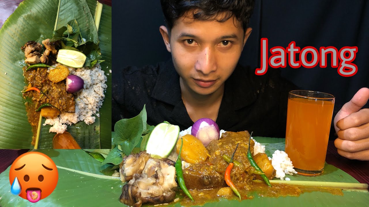 eating-spicy-pork-curry-beef-feet-mango-juice-matchu-jatong-wak-sre