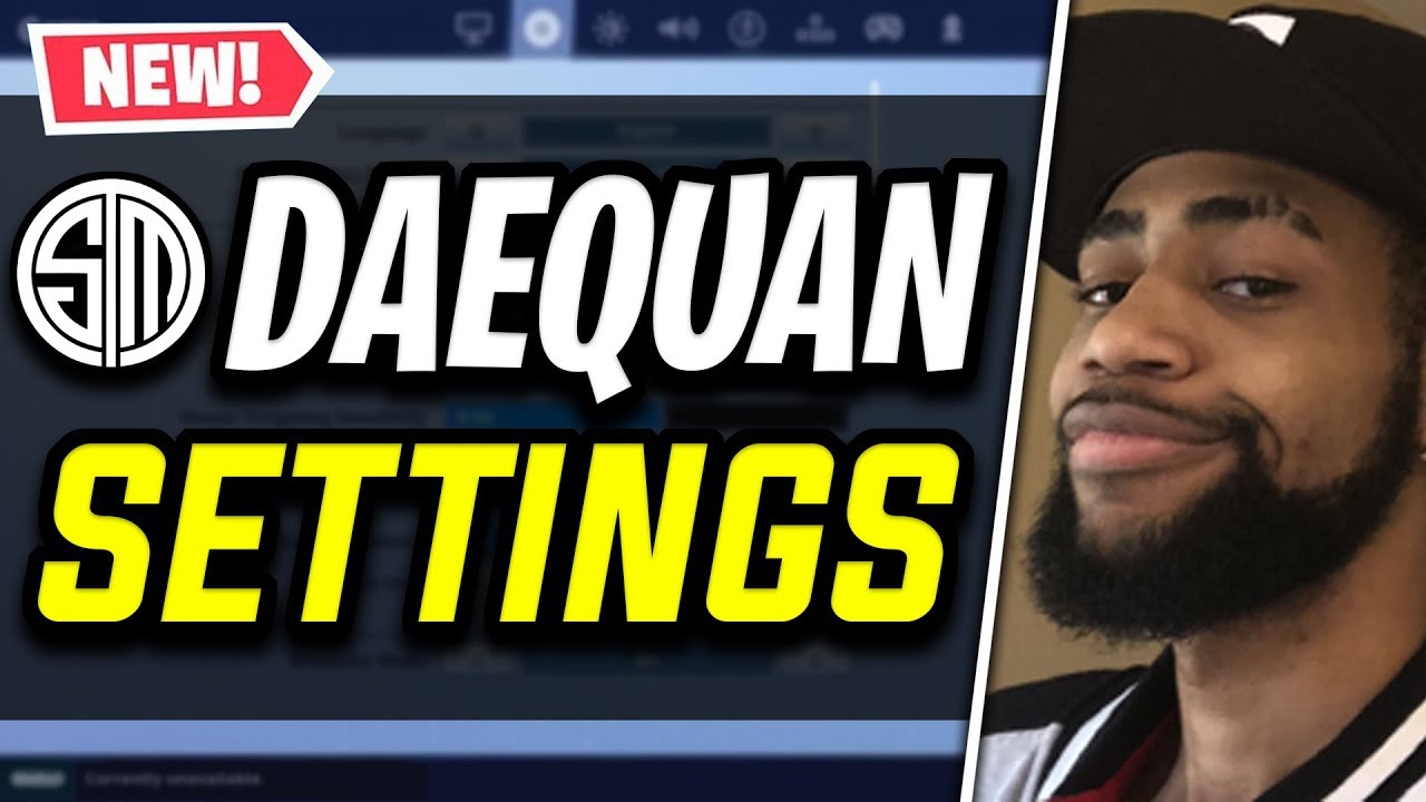 TSM Daequan Fortnite Settings and Keybinds (NEW KEYBINDS, MONITOR & MORE)