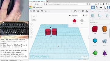 Copying and Pasting Objects on Tinkercad