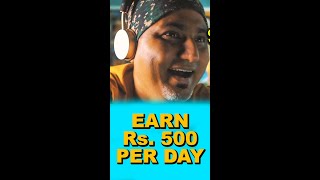 Earn Rs 500 Per Day | Reality of EARN MONEY by LISTENING TO MUSIC? #shorts