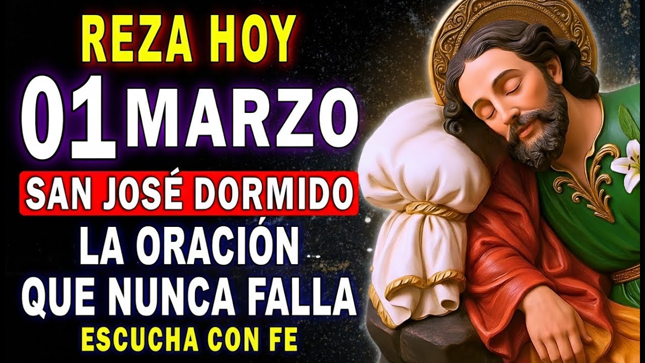 ORACIÓN A SAN JOSÉ DORMIDO 🙏 Hazla 3 Días y Recibe un Milagro Urgente HOY