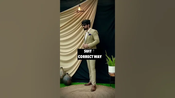 How to wear a *SUIT CORRECTLY* #shorts #suit