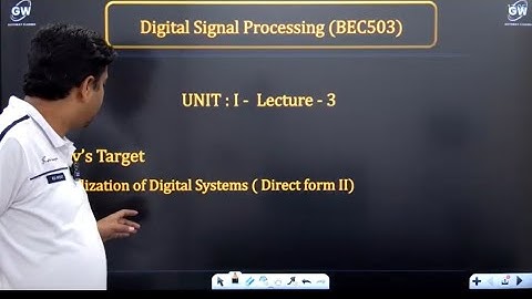 [BEC503 Digital Signal Processing][DSP UNIT-1]DSP U-1 Lec-3 