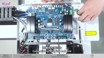 How to replace the print head board of Nocai A1 uv flatbed printer NC-UV0609PEIII-II?