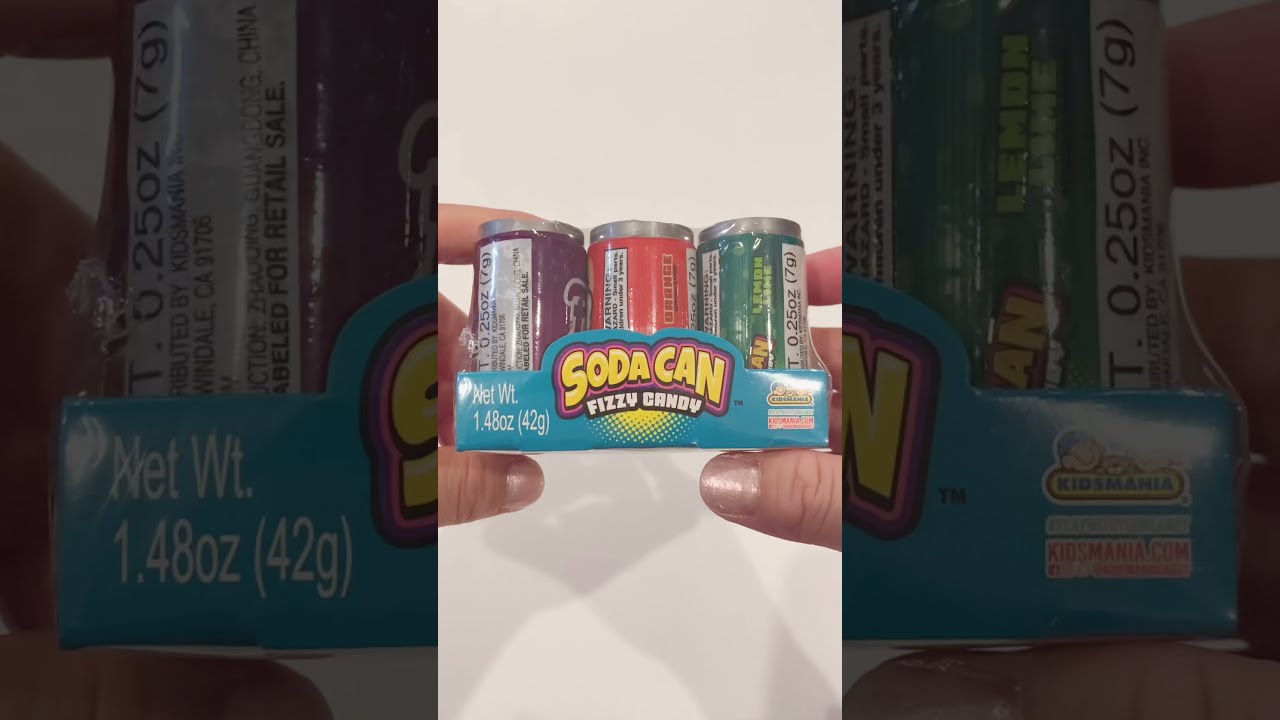 Soda Can Fizzy Candy Opening ASMR