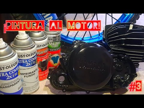 Vídeo: Es pot pintar en aerosol un motor de moto?