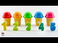 Best for toddlers to count 1  5 learn colors in spanish  english  toy learning preschool